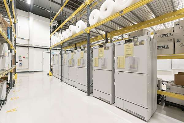 A temperature-controlled storage facility